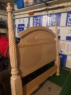 Wood-Poster Bed Headboard only