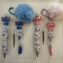 Stitch With Bling *Special Buy 1 Of Each Price* Pen And Keychain Sets