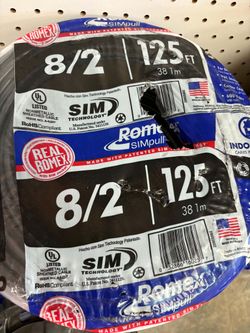 New romex wire 8/2