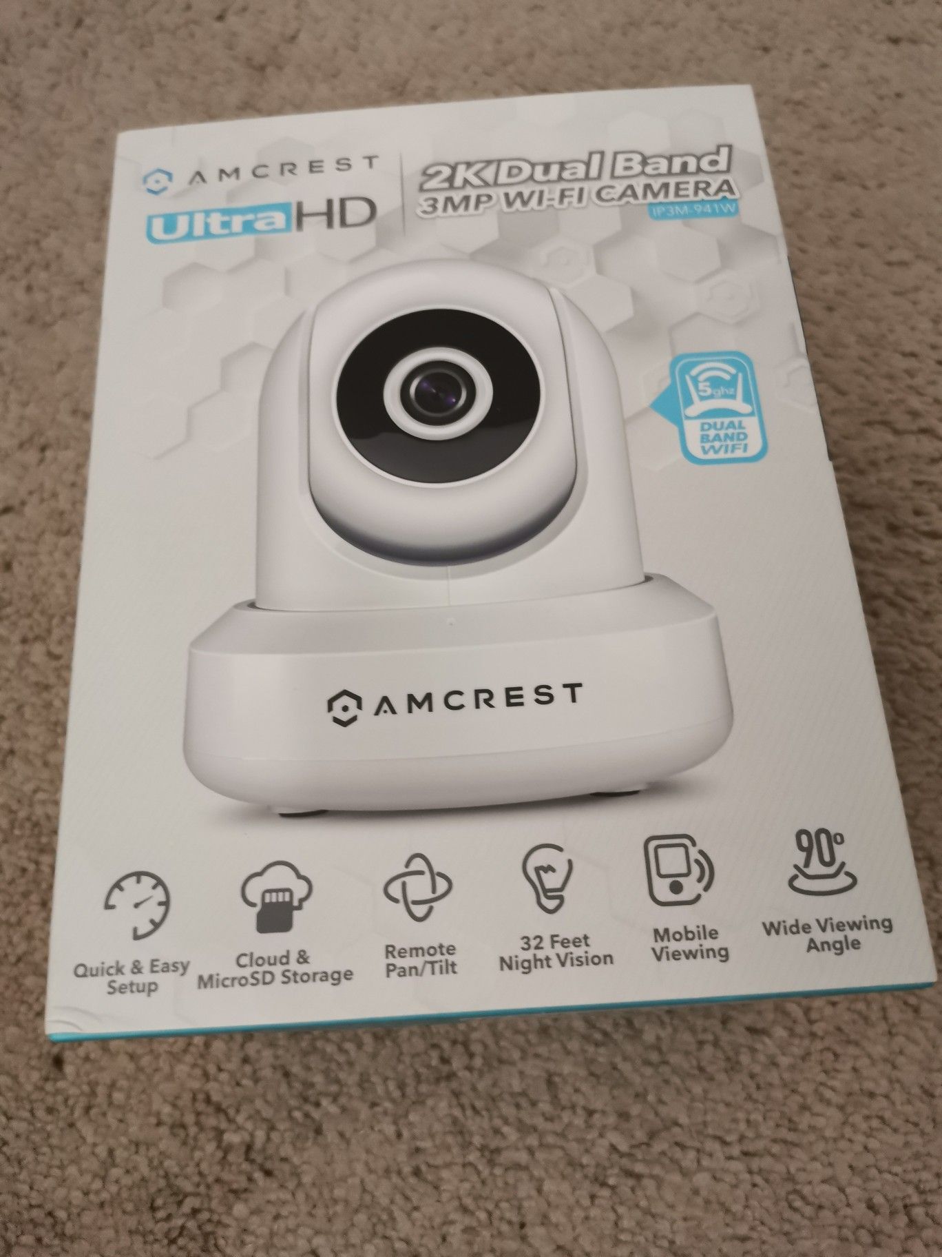 New​ Amcrest ultra HD 2K dual band Webcam security camera