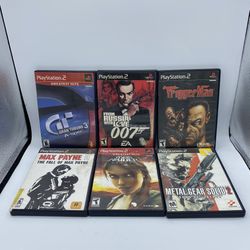 Lot of 6 Sony Play Station 2 Games All Related to Action And Adventure