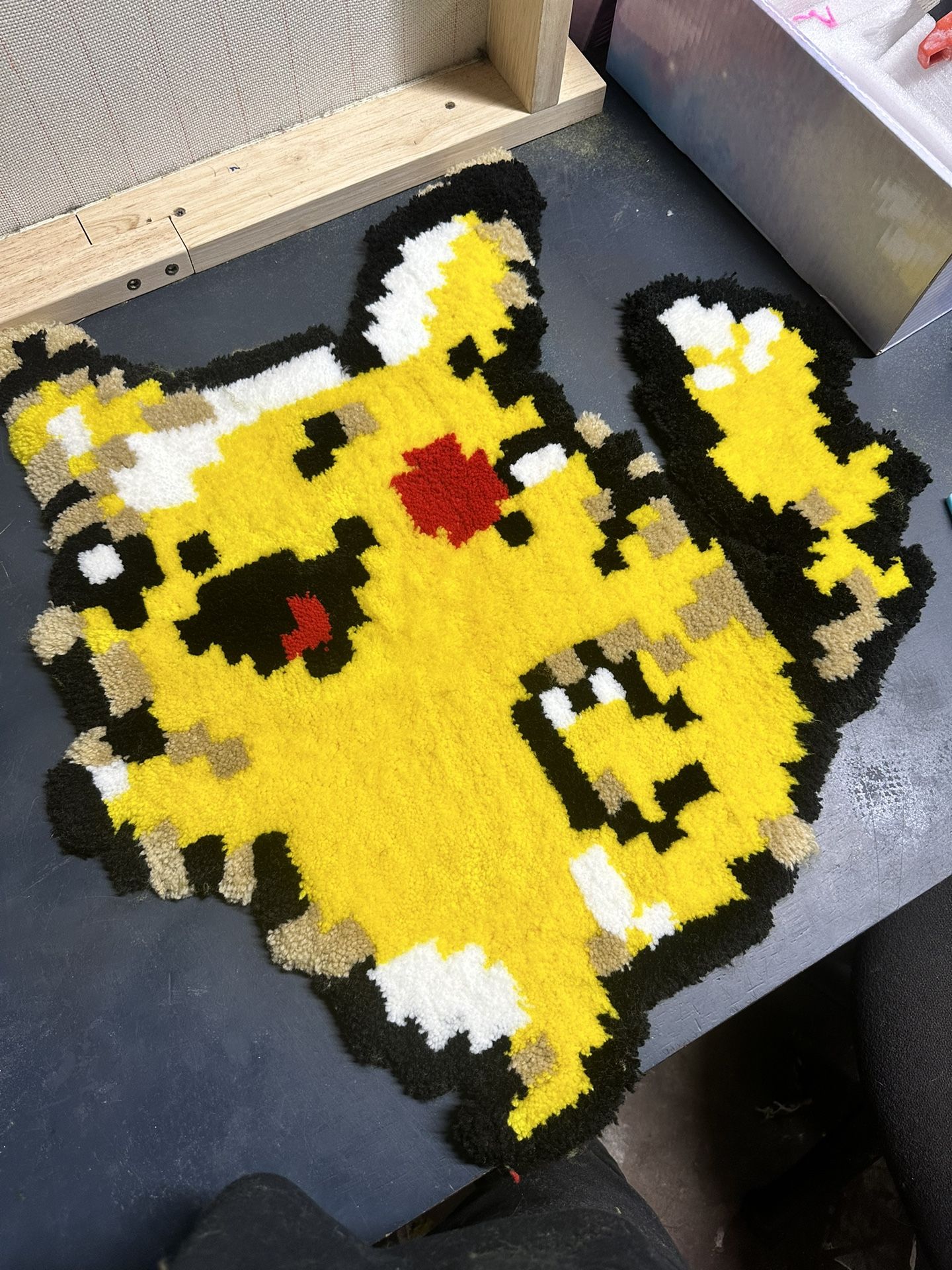 Handmade Pokemon Crystal Pikachu Rug