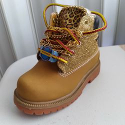 Girls Custom Glitter Boots 