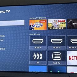 65” Onn Roku Tv With Tv Stand 