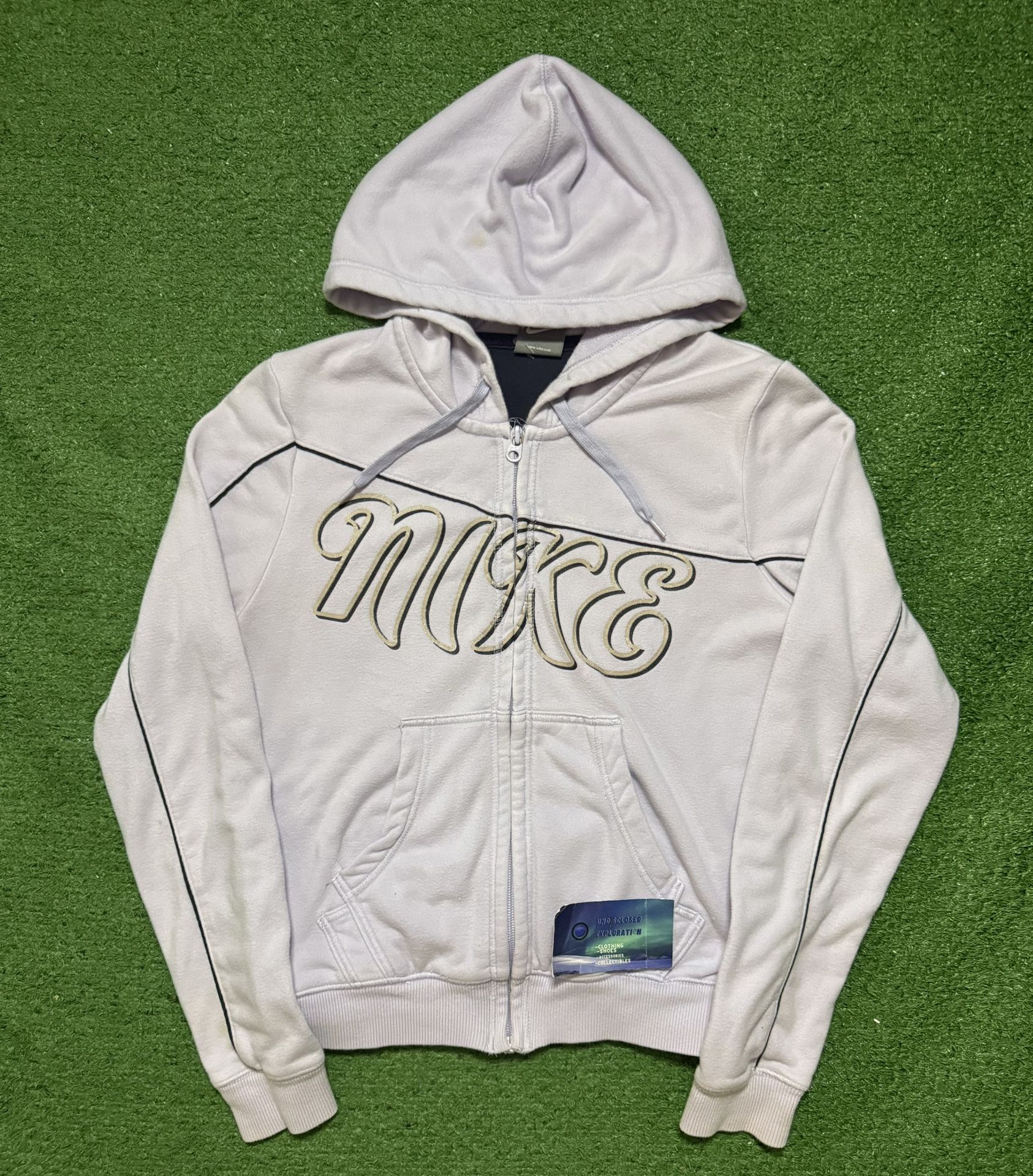 Vintage Y2K Nike Spellout Hoodie Women Small