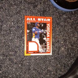 Yordan Alvarez Game Worn 2025 Topps 1990 Relic All Stars Relic Card