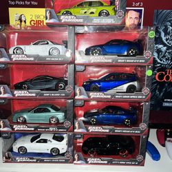 Fast & Furious Cars 1/24 Scale 