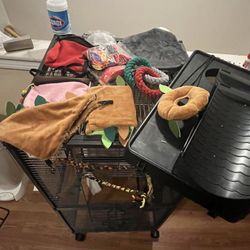 3 Level Animal Cage And Accessories 