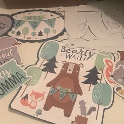Free Baby Shower Forest Animals Decor
