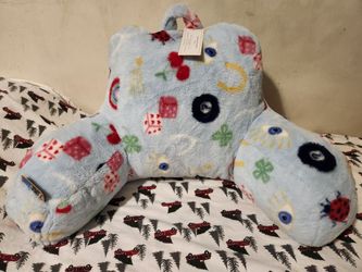 Plush Reading Pillow with Lucky Charms Print