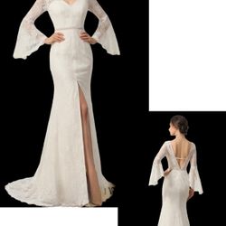New With Tags Size 14 Private Label Wedding Gown $350