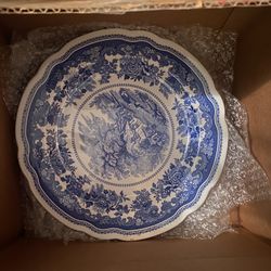 Set Of 4 Spode ‘Hay Barn’ Plates