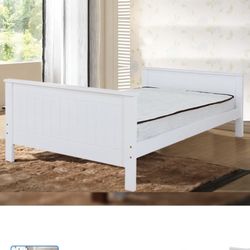 White New Twin Bed 