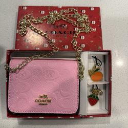 Pink Coach Wallet