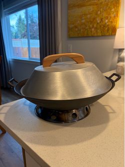 Authentic carbon steel wok