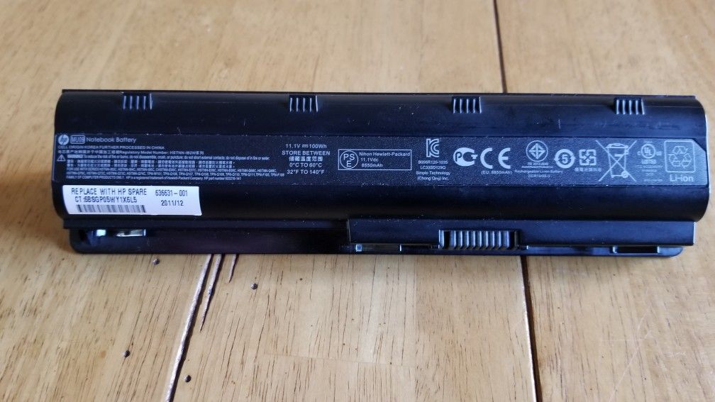 HP MU09 (WD549AA) Long Life 9-Cell Notebook Battery 11.1v 100Wh