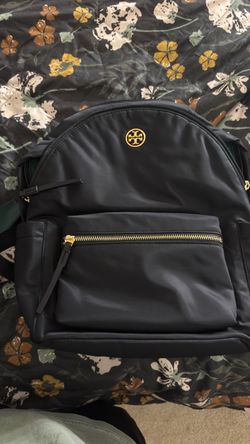 Tory Burch Black Nylon Backpack