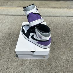 Air Jordan Blk and Purple