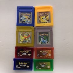 Pokémon For Gameboy And Gameboy Advance Reproductions Of The Real Version. 