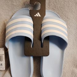Adidas Men's aqua Adelite Size 11 Slides