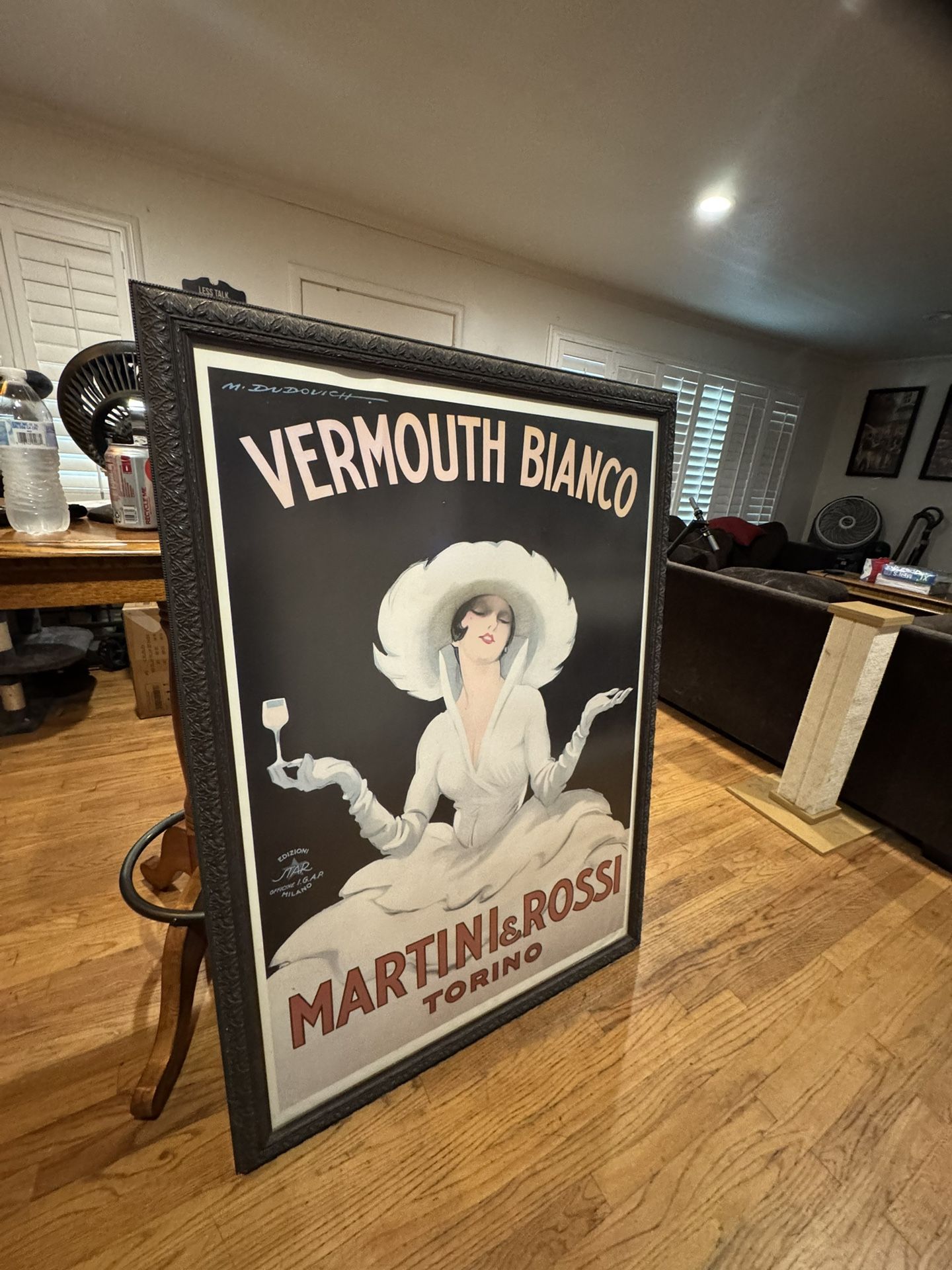 Large heavy Framed poster : Martin & Ross