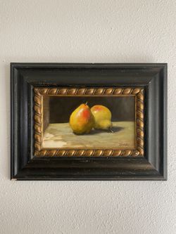 Antique Realist Still Life Oil Painting