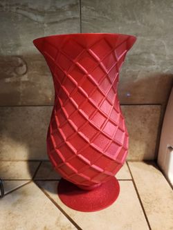 HOME INTERIOR PAR DE COPAS ROJAS PINTADAS EN BUENAS CONDICIONES