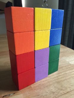 Baby's 1st Classic Wooden Building Blocks Set Toy