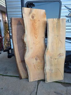 Live edge slabs