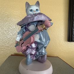 VTG , musical porcelain cat