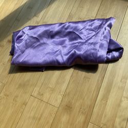 Purple Satin body pillow cover