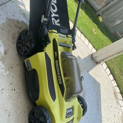 Cordless Ryobi Lawn Mower 