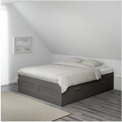 IKEA King Brimmed Bedframe with Storage