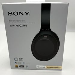 Sony WH-1000XM4 Wireless Noise Cancelling Headphones – Black w/ Case