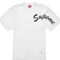 New Supreme Shoulder Arc Tee Shirt Large White
