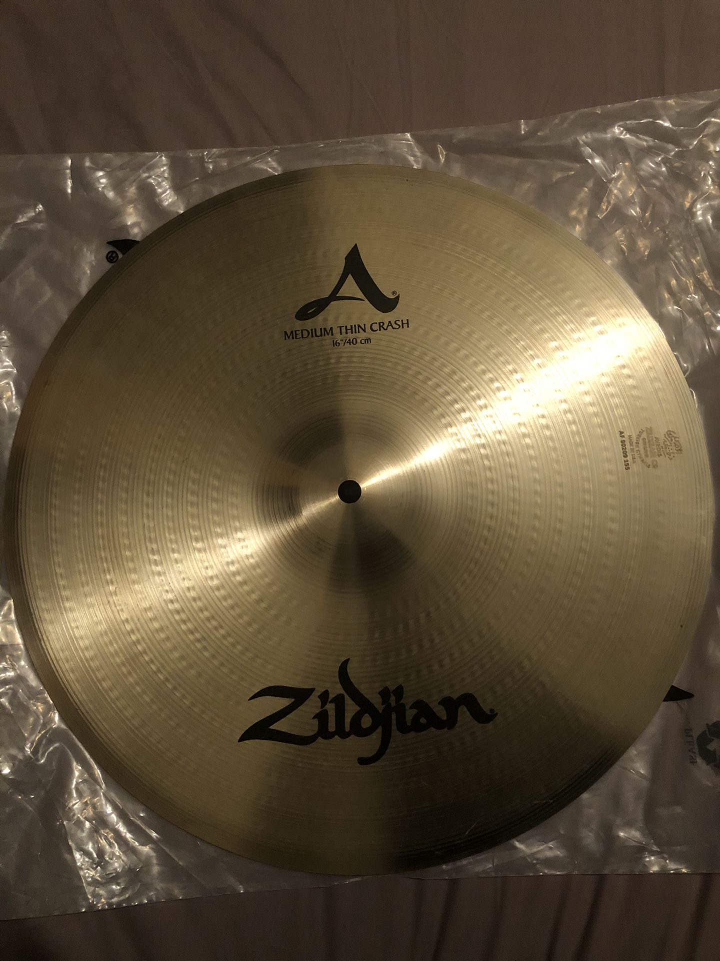 Zildjian A 16” medium thin crash