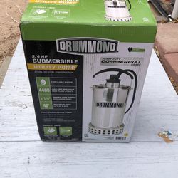 Sump Pump DRUMMOND 3/4 HP Submersible Utility Pump