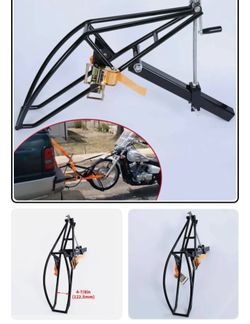 Motorcycle Scooter Carrier Tow Receiver Trailer Hauler Hitch Mount Rack