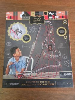 New in box- FAO Schwarz Build-A-Coaster 753-piece Set