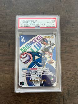 PSA 10 Dodgers One Piece Luffy 2025