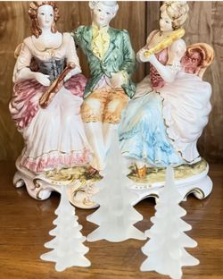 Vintage Frosted Glass Christmas Tree Decor