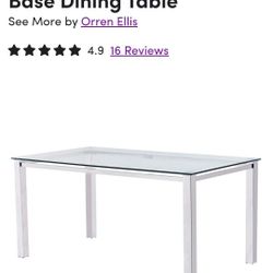 Dark Glass No Chairs