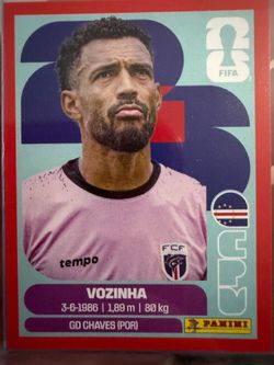 Panini FIFA World Cup 2026 Red parallel sticker CPV 2 Vozinha