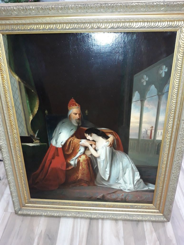 Antique painting Doge Francesco Foscari