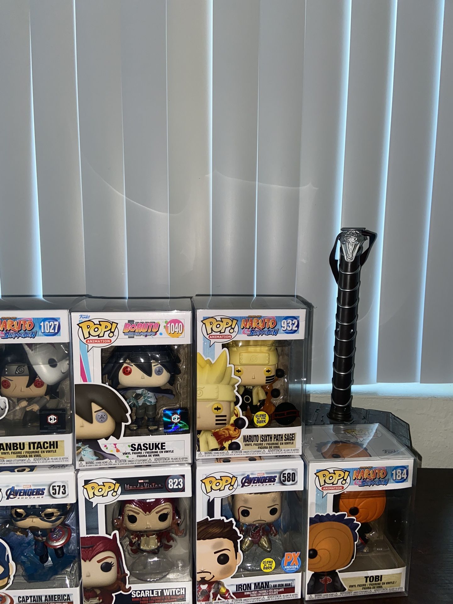 Marvel/Naruto Funko Pops 