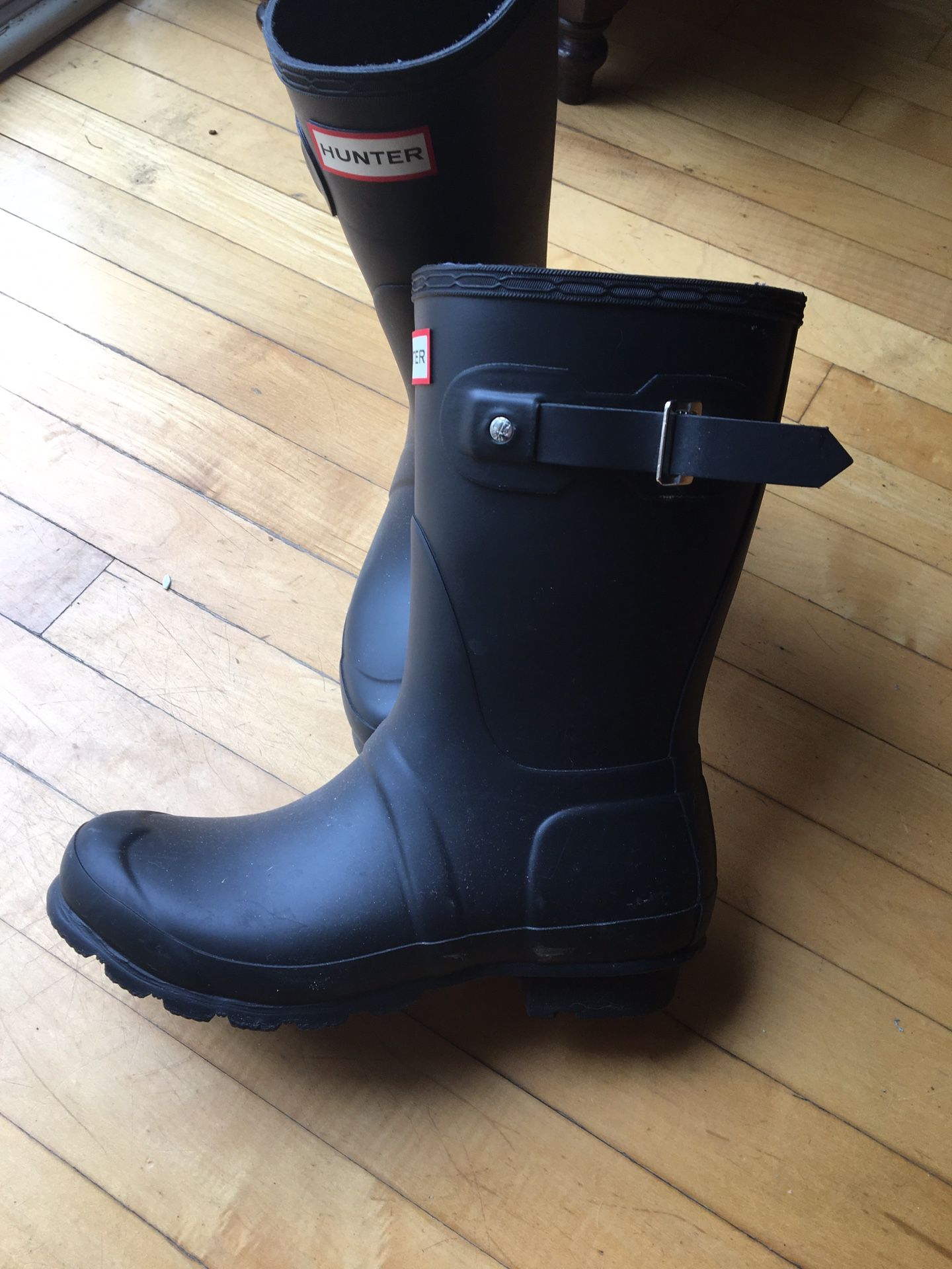 Hunter rain boots. Ladies size 7