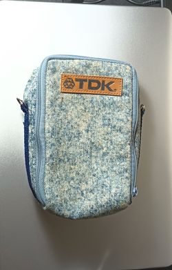 Cassette Tape Carrier TDK Vintage Acid Wash