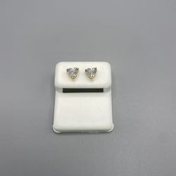 10 KT REAL GOLD &DIAMOND EARRINGS 