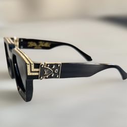 Lv Designer Millionaire Sunglasses Black Gold Frame 2026