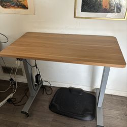 Electric Standing Desk W Standing Pad